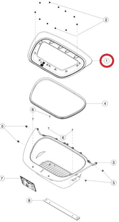 149408800C 1494088-00-C NEW TESLA MODEL Y FRONT BONNET COWL COVER SURROUND TRIM