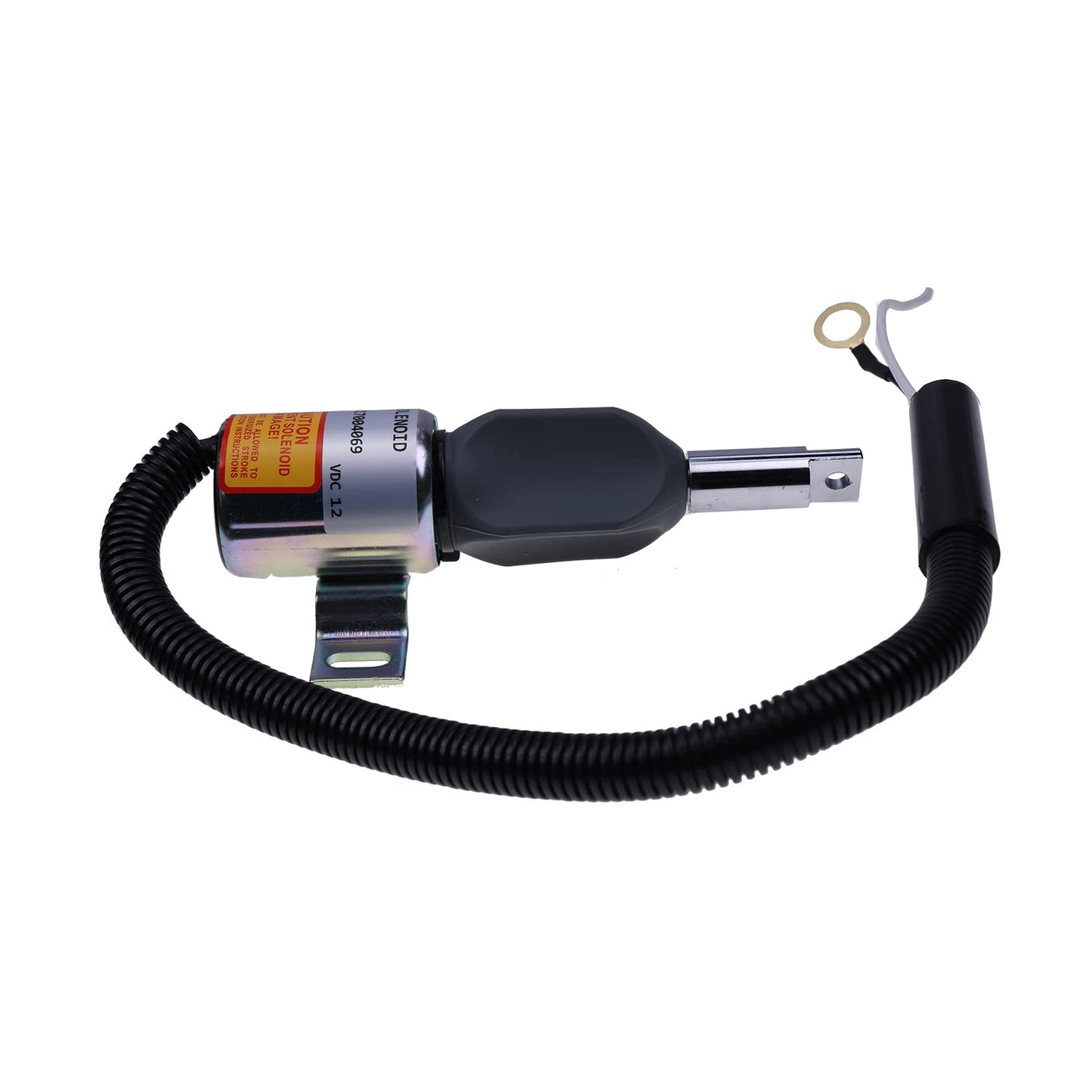 12V Fuel Shut Off Solenoid 185208 Compatible for Gehl CTL70 Mustang MTL20 Track Loader Isuzu Engine 4JG1-TPA