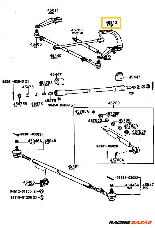 45601-35081 45601-35070 STEERING KNUCKLE LH RH FOR TOYOTA HILUX