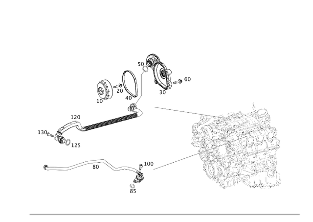 2760100331 A2760100331 for Mercedes-Benz Crankcase PCV Valve