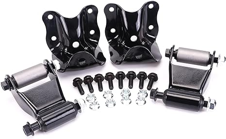 E0TZ-5776-A E0TZ5776A Rear Leaf Spring Shackle and Bracket Kit Compatible with Ford Bronco F150 F250 F350 E0TZ 5776 C