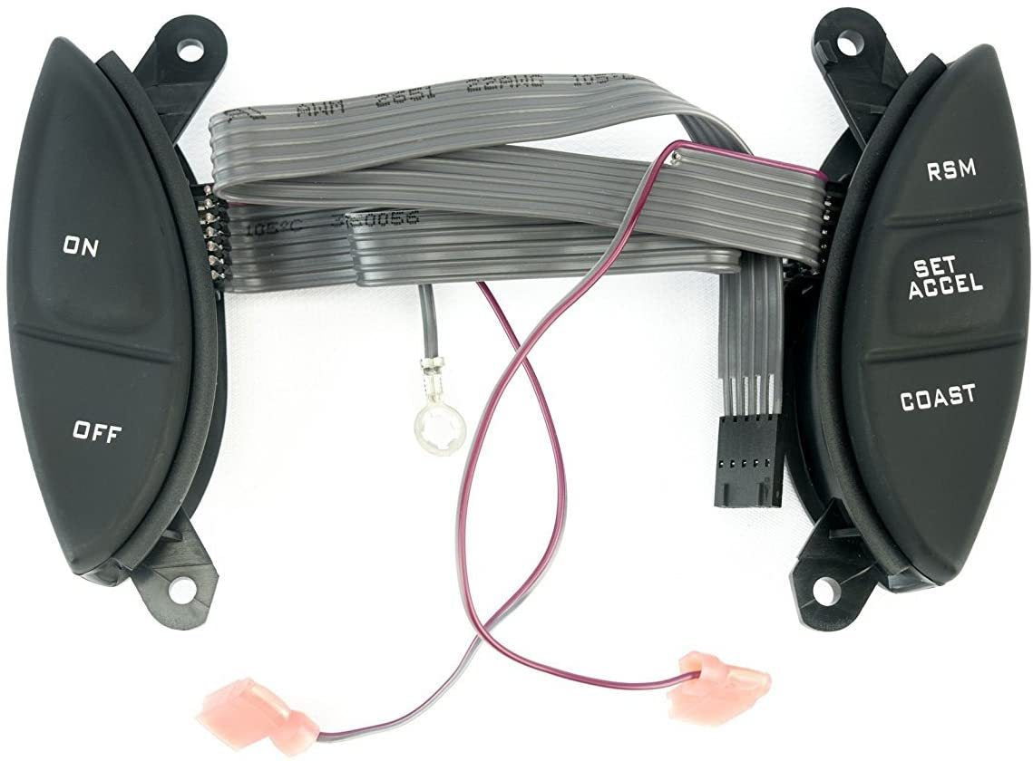 F87Z9C888BB F87A9D809BA Steering Wheel Mounted Cruise Control Switch Replacement for Ford 1998-2003 Ranger 2001-2005 Explorer Sport Trac F150 Mercury Mountaineer Mazda B3000, 901399