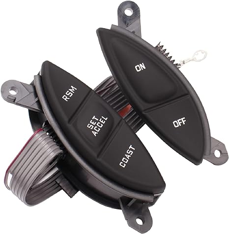 F87Z9C888BB F87A9D809BA Steering Wheel Mounted Cruise Control Switch Replacement for Ford 1998-2003 Ranger 2001-2005 Explorer Sport Trac F150 Mercury Mountaineer Mazda B3000, 901399