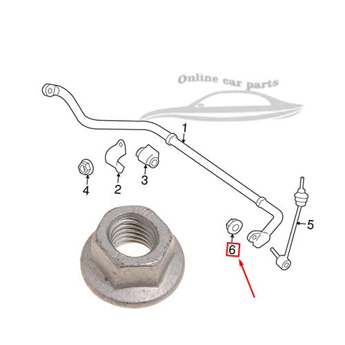 FX110056 NEW GENUINE LAND ROVER DISCOVERY SPORT L550 STABILIZER LINK NUT