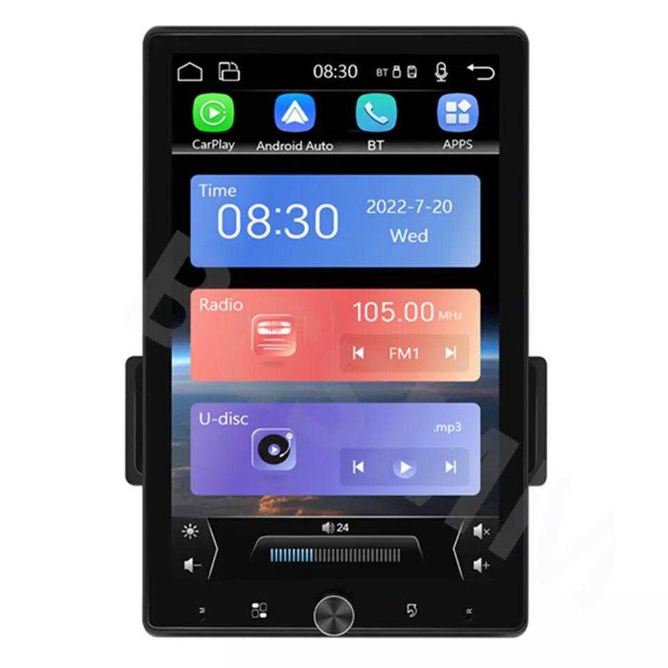 10.4in 1Din Car Radio Stereo Bluetooth FM Mirror Link For Android/IOS Carplay