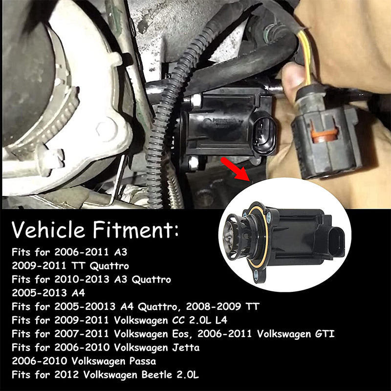 06H145710D Turbo Turbocharger Cut Off Bypass Diverter Valve For Audi A3 A4 A5 A6 Q5 TT VW Pasat Jetta Beetle Tiguan