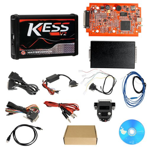 Kess V2 V5.017 Online Version V2.80 for 140 Protocol and EU Version V2.25 KTAG 7.020 Firmware Red PCB