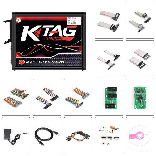 Kess V2 V5.017 Online Version V2.80 for 140 Protocol and EU Version V2.25 KTAG 7.020 Firmware Red PCB