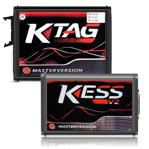 Kess V2 V5.017 Online Version V2.80 for 140 Protocol and EU Version V2.25 KTAG 7.020 Firmware Red PCB