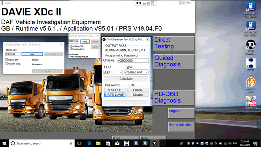 DAF DAVIE XDC II FULLY WORKSTATION ACTIVATED 2019