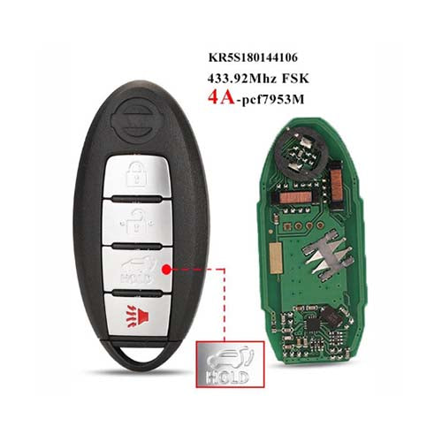 285E3-6FL7B 285E3-6RR7A S180144106 Nissan Rogue Nissan X-Trail Smart Remote Key