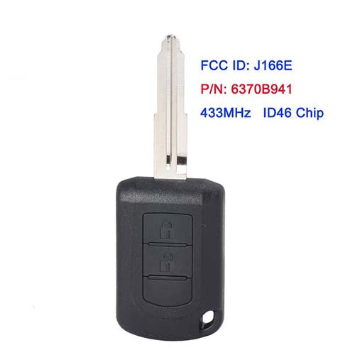 6370B941 Mitsubishi ASX Mirage Outlander Remote Key 2 Buttons 433MHz