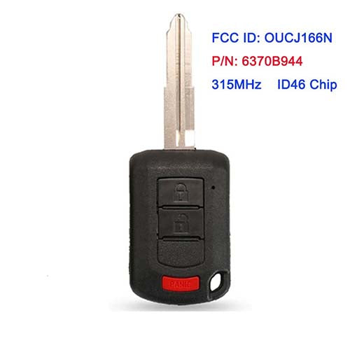 6370B944 Mitsubishi Lancer Outlander 2013-2019 Remote Key 2+1 Button