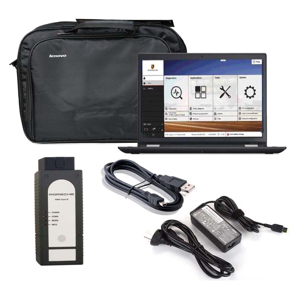 Porsche Piwis 3 Diagnostic Tool Piwis III V40.600 V38.200 with Two Software Lenovo Yoga S1 I5 8G 5300U