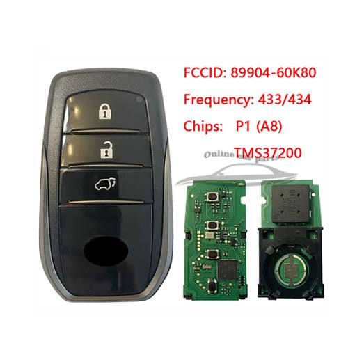 89904-60K80 8990460K80 Toyota Land Cruiser 2016-2017 Smart Key 433MHz BJ2EW