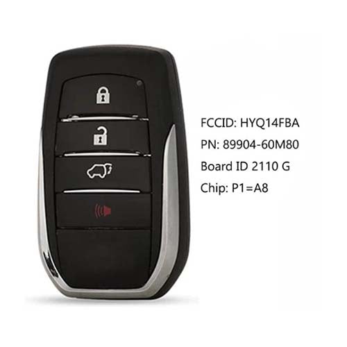 89904-60M80 8990460M80 Toyota Land Cruiser 2018-2019 Smart Remote Key 315MHz