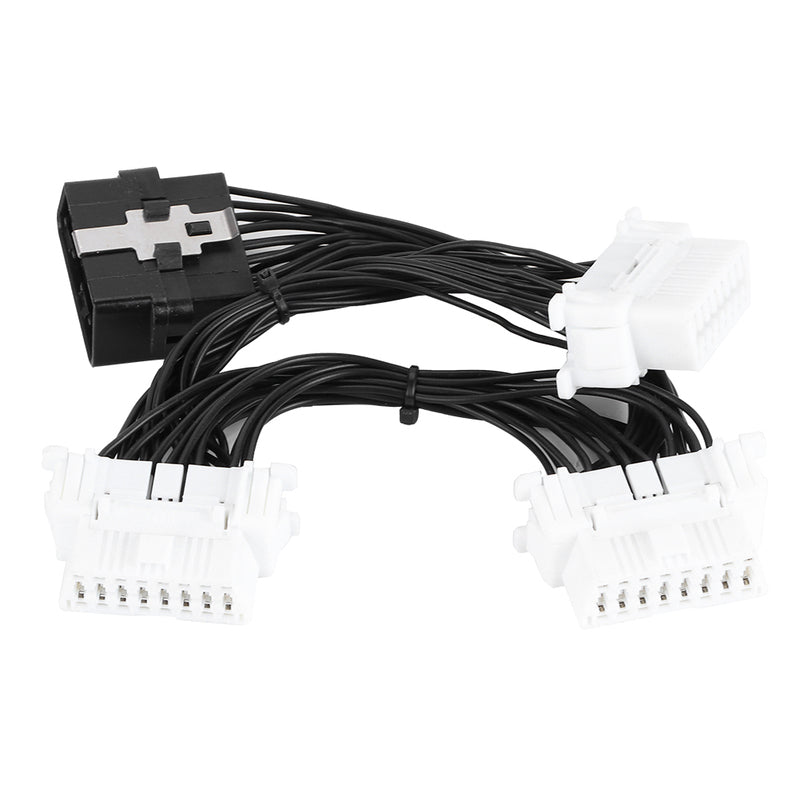 16Pin OBD2 Splitter 1 Male To 3 Female Extension Cable Connecter Adapter Fit For ELM327 OBD2 16 PIN ELM 327
