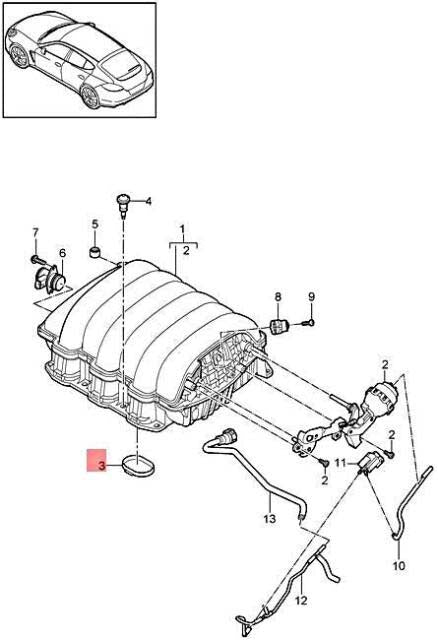 94611014602 Porsche Intake Manifold Gasket Panamera