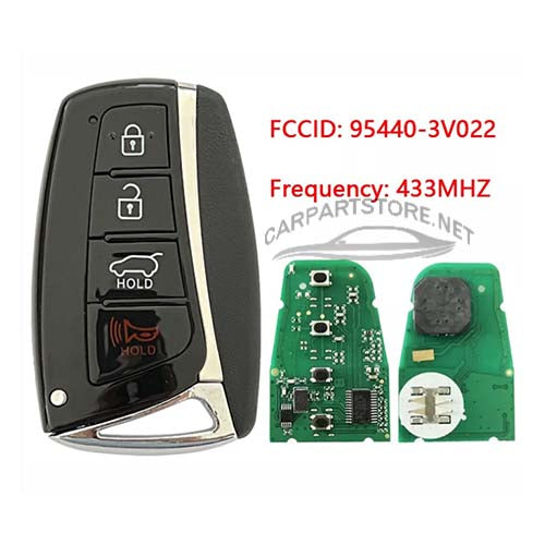 95440-3V022 954403V022 Hyundai Azera Smart Key 4Buttons 433MHz