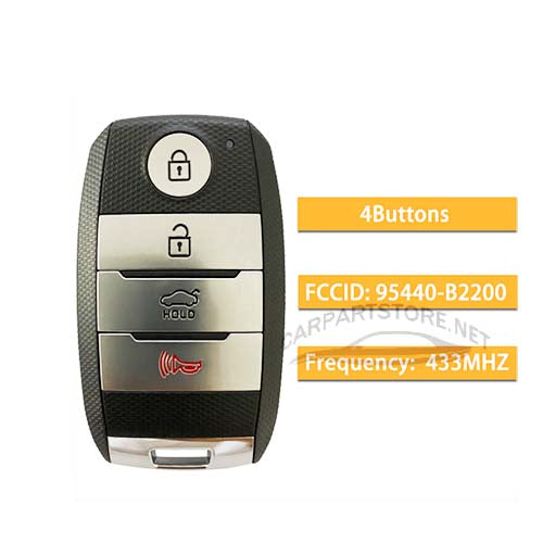 95440-B2200 95440B2200 Kia Soul Smart Key 4Buttons 433MHz CQOFN00100