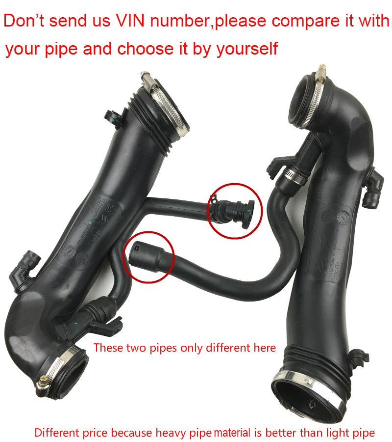 1440Q6 1440.Q6 9811909980 V763335580 9811908380 1440S4 Air Intake Turbo Hose for Peugeot Citroen