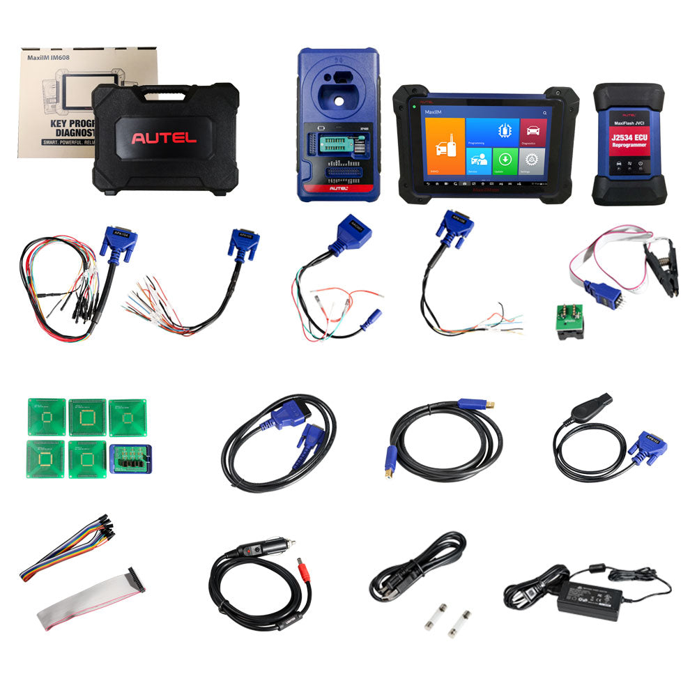 Autel MaxiIM IM608 Diagnostic Key Programming and ECU Coding Tool PLUS APB112 Smart Key Simulator and G-BOX 2