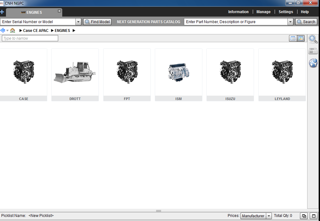 CNH NGPC Case Construction Asia Pacific EPC 2021 Parts Catalog