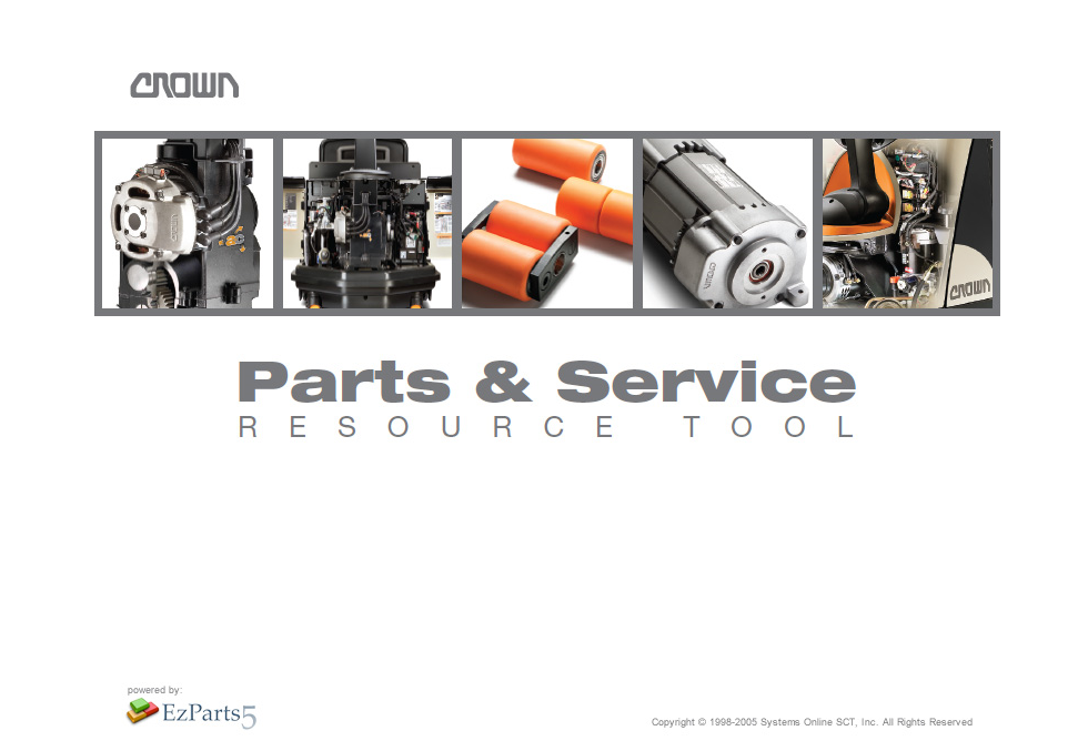 Crown Forklift Parts and Service Resource Tool V5 2021 EPC Parts Catalog
