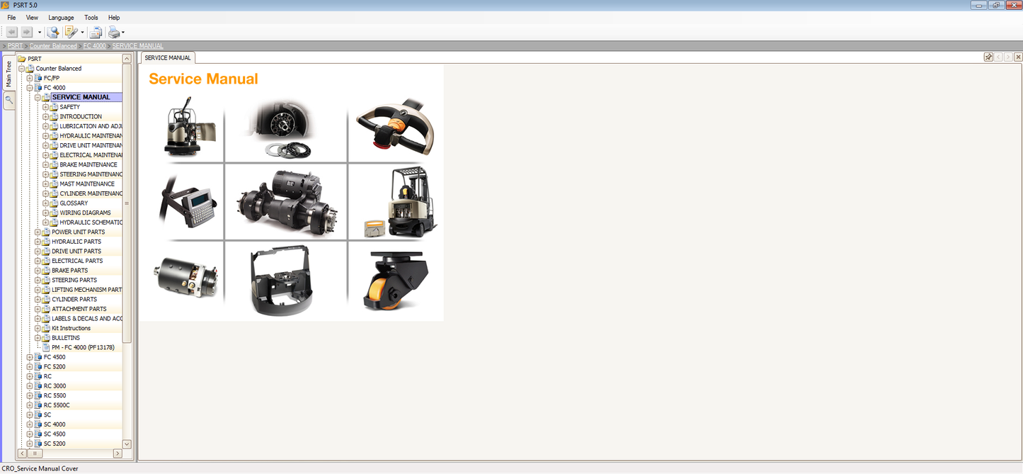 Crown Forklift Parts and Service Resource Tool V5 2021 EPC Parts Catalog