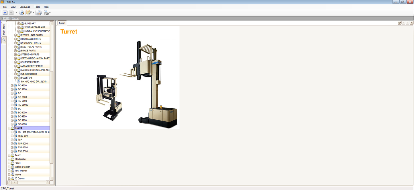 Crown Forklift Parts and Service Resource Tool V5 2021 EPC Parts Catalog