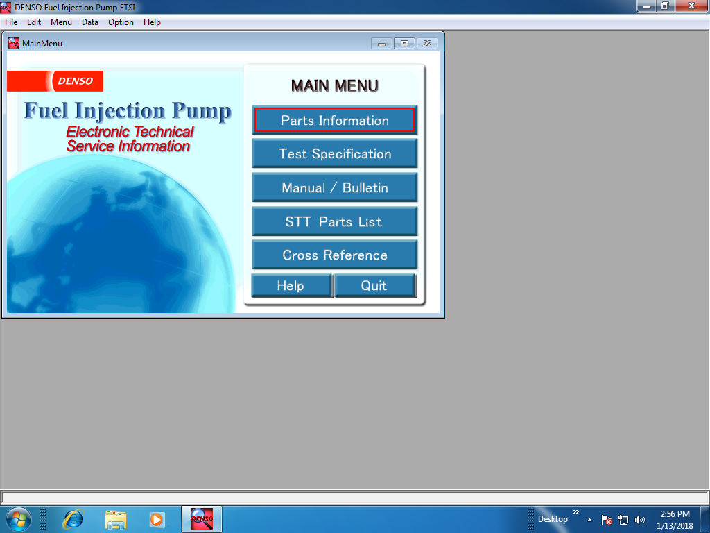 DENSO ETSI Fuel Injection Pump ETSI Spare Parts Catalog DVD
