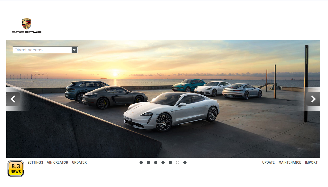 Porsche PET2 EPC 2024 Online Parts Catalog VIN