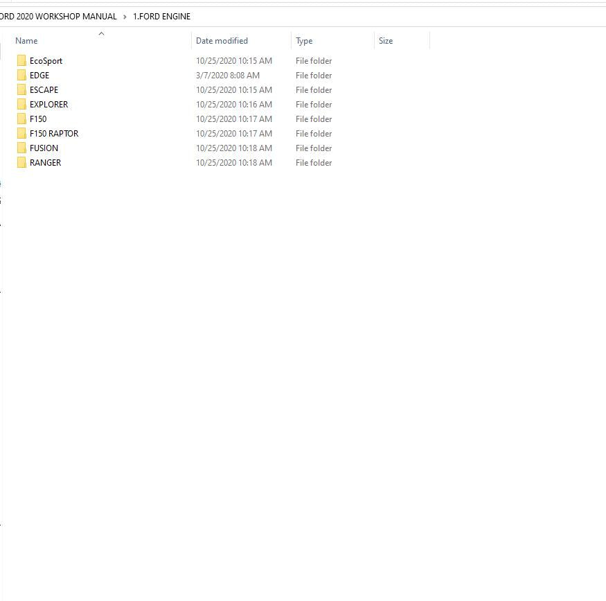 FORD PDF 5,56GB All Model 2020 Workshop Manual, Wiring Diagram, Pinout DVD