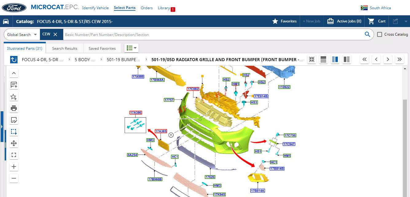 Ford Microcat EPC 2025 Online or VMware – Parts Catalog