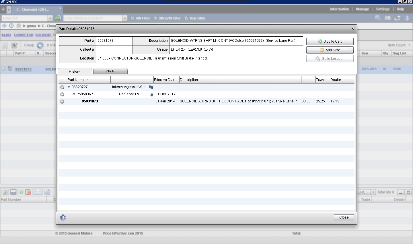 General Motors Asia, Africa GMIO EPC 2025 Parts Catalog online epc or VMware
