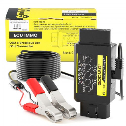 2023 Newest GODIAG GT105 OBD II Break Out Box OBD Assistant ECU IMMO Prog AD ECU Connector