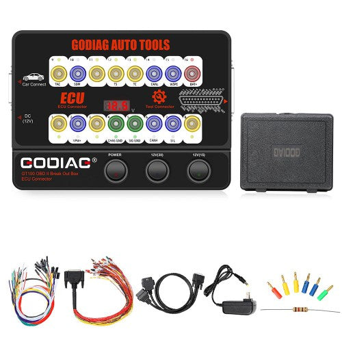 Godiag GT100 OBDII Break Out Box ECU Connector OBDII Protocol Detector Tool