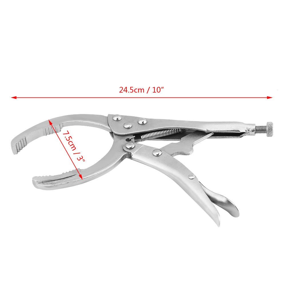 Alloy Steel Car Oil Filter Plier Remover Wrenchs Vice Locking Grip Vise Spanner Removal Repair Hand Tools Adjustable Holds Grip