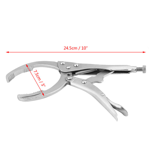 Alloy Steel Car Oil Filter Plier Remover Wrenchs Vice Locking Grip Vise Spanner Removal Repair Hand Tools Adjustable Holds Grip