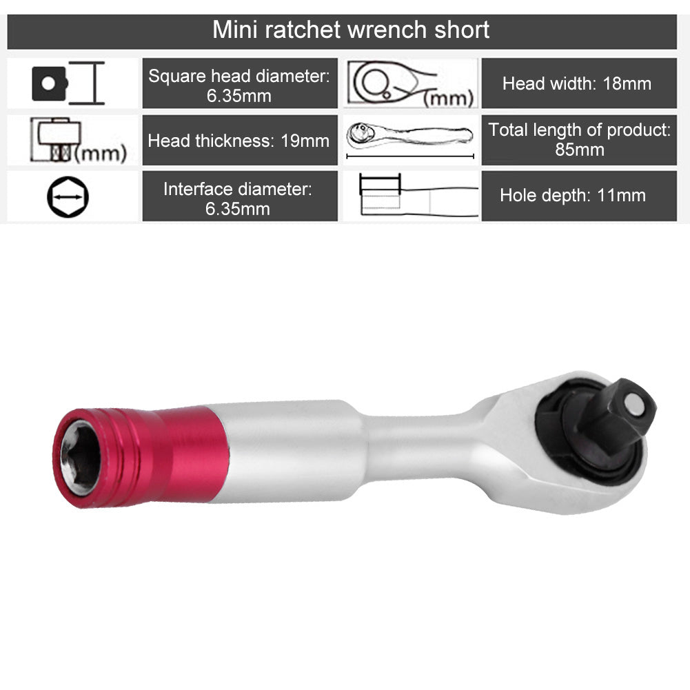 85mm Universal Wrench Set Socket Sleeve Ratchet 1/4 Bushing Spanner Magic Grip Tool Multifunction Socket Wrench