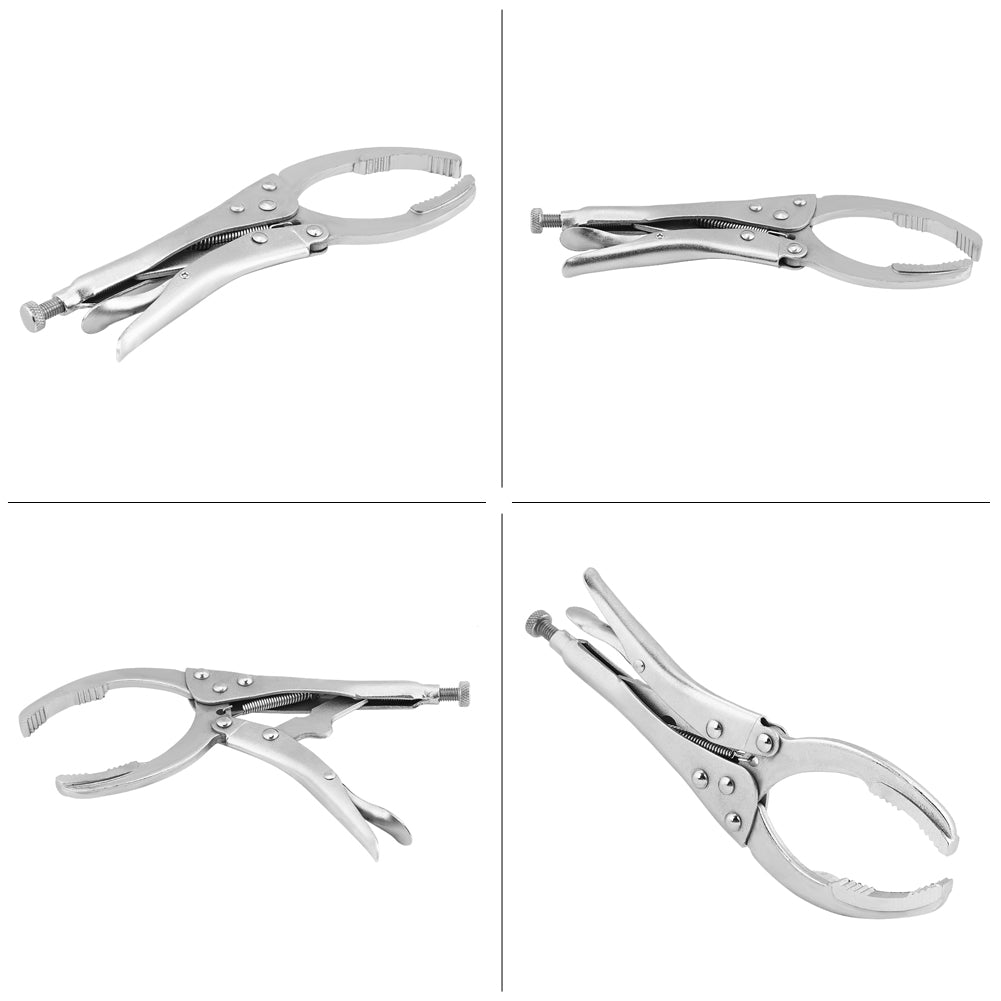 Alloy Steel Car Oil Filter Plier Remover Wrenchs Vice Locking Grip Vise Spanner Removal Repair Hand Tools Adjustable Holds Grip