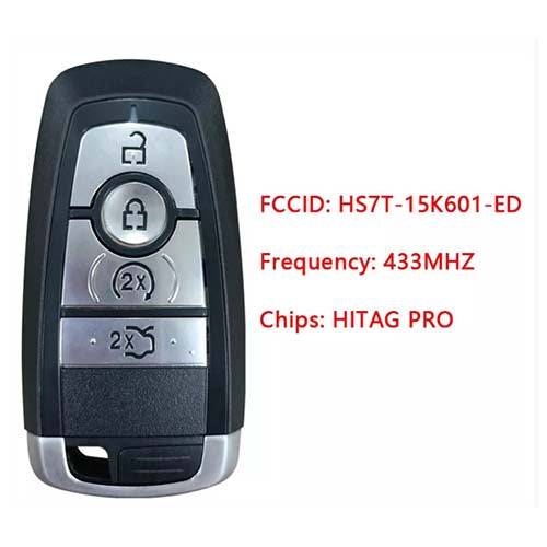 HS7T-15K601-ED New Key For Ford Frequency 433.92 MHz FSK Transponder