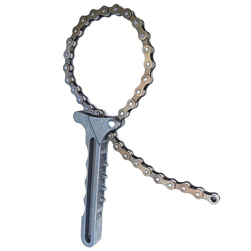Car Engine Oil Filter Chain Wrench Grip Spanner Plier Remover Tools Oil Fuel Filter