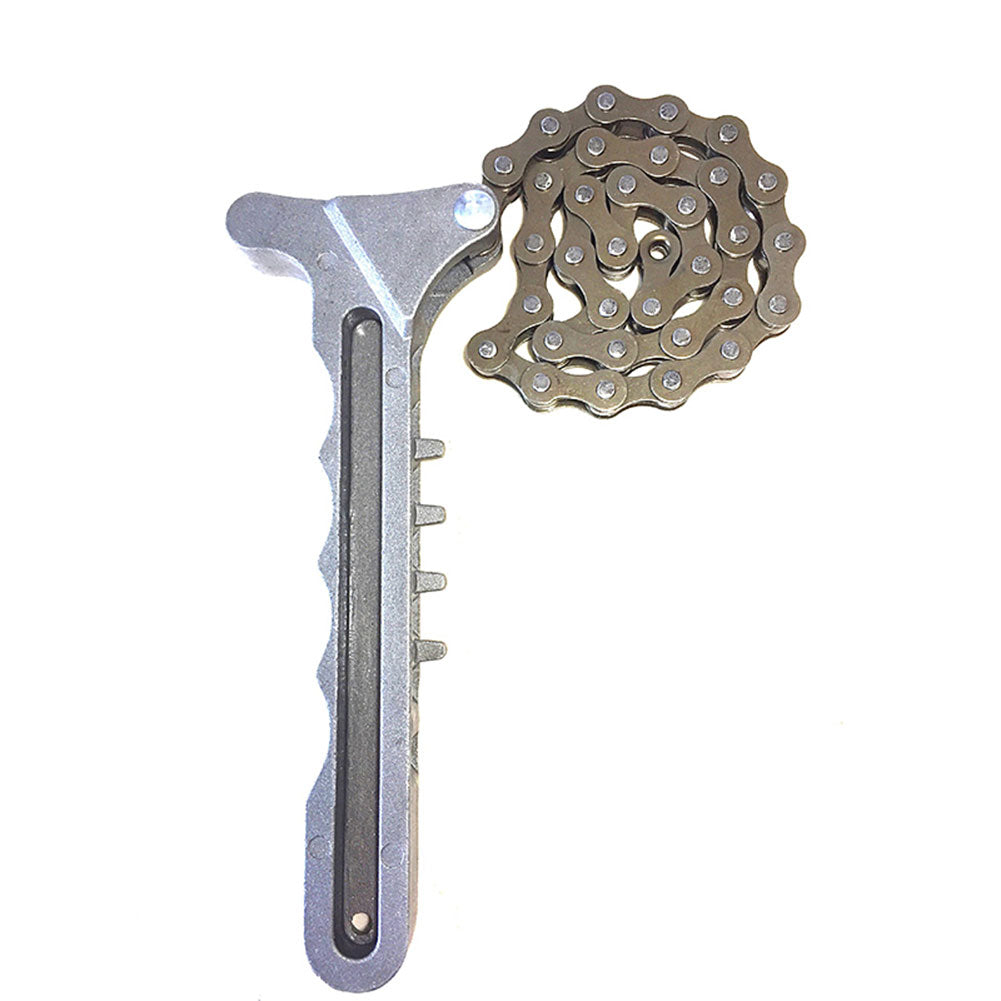 Car Engine Oil Filter Chain Wrench Grip Spanner Plier Remover Tools Oil Fuel Filter