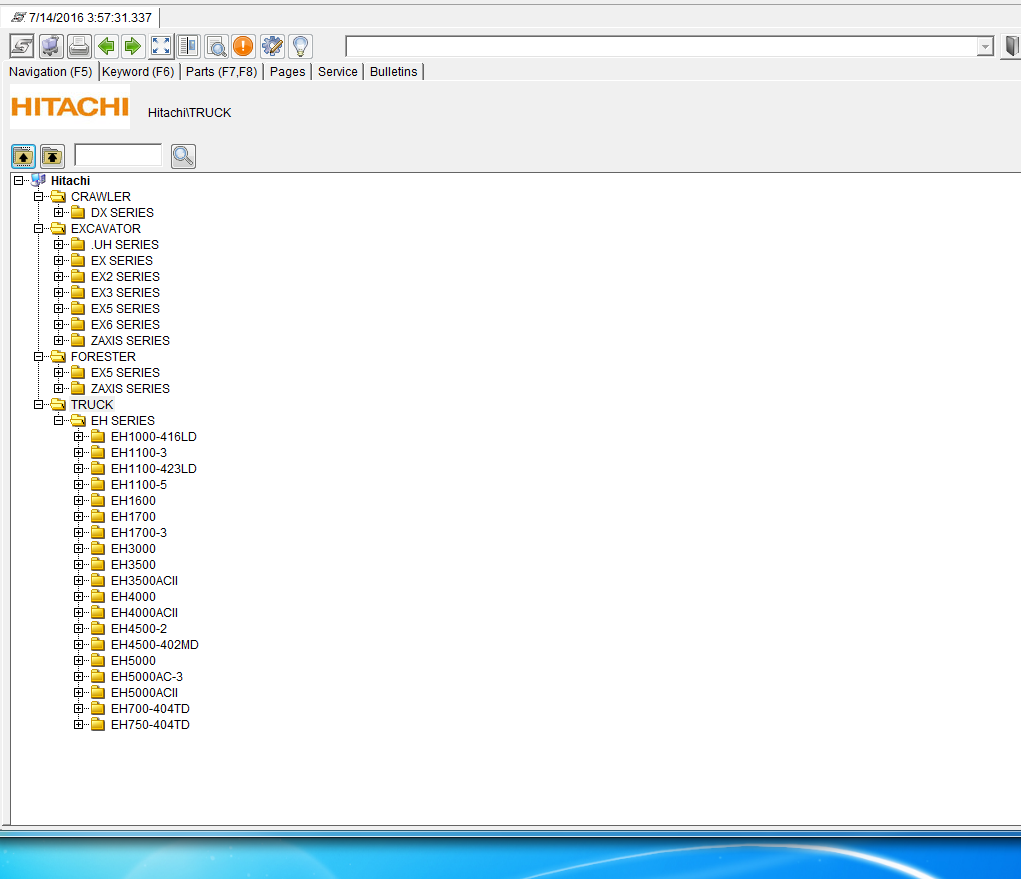 Hitachi PartsManager Pro v6.5.5 Parts Catalog 2016 spare parts