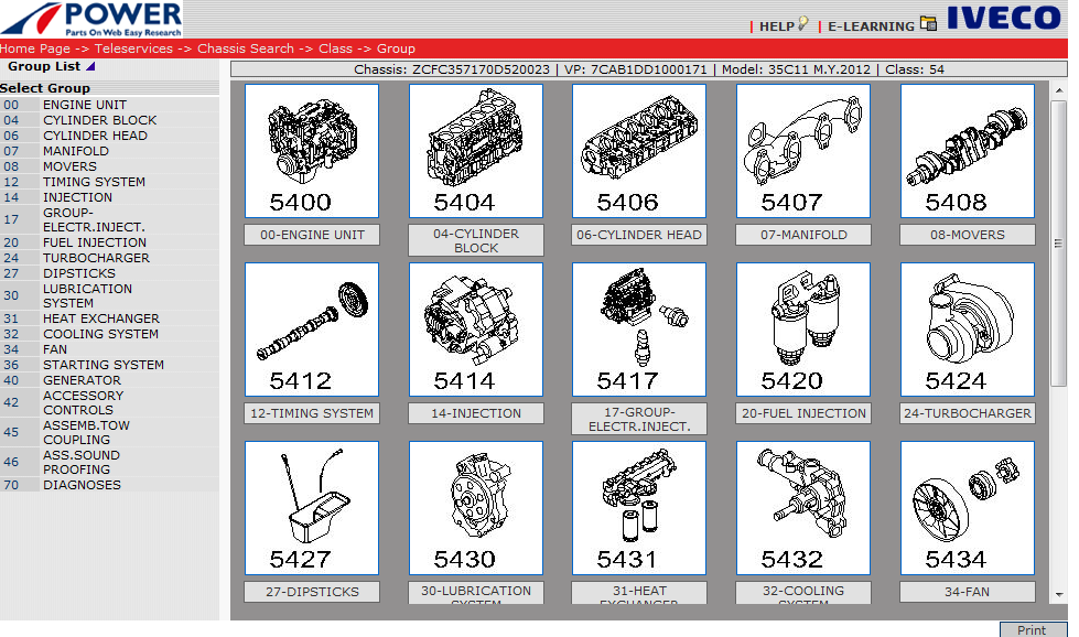 Iveco Power 2022- Electronic Parts Catalogue epc
