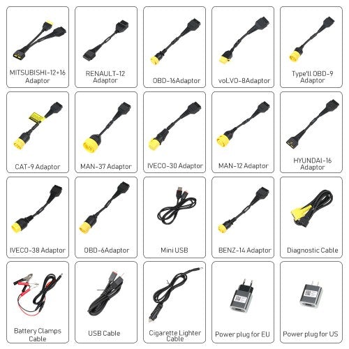 LAUNCH Heavy Duty Diesel Truck Diagnostic Tool LAUNCH X431 V with HD III Heavy Duty Module) for 24V Trucks Only