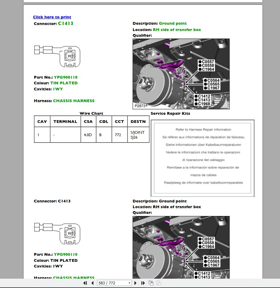 Landrover Ranger Rover 2002-2018 Wiring Diagram Full DVD