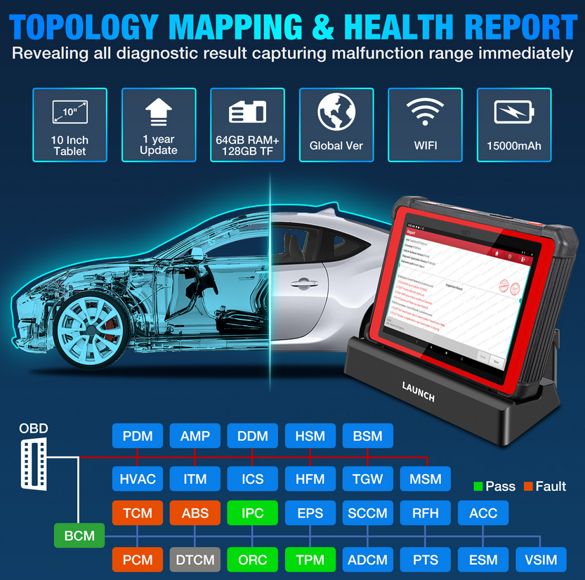 Professional Diagnostic Tools Launch X431 PAD V PAD5 Full System Support Online Coding and Programming