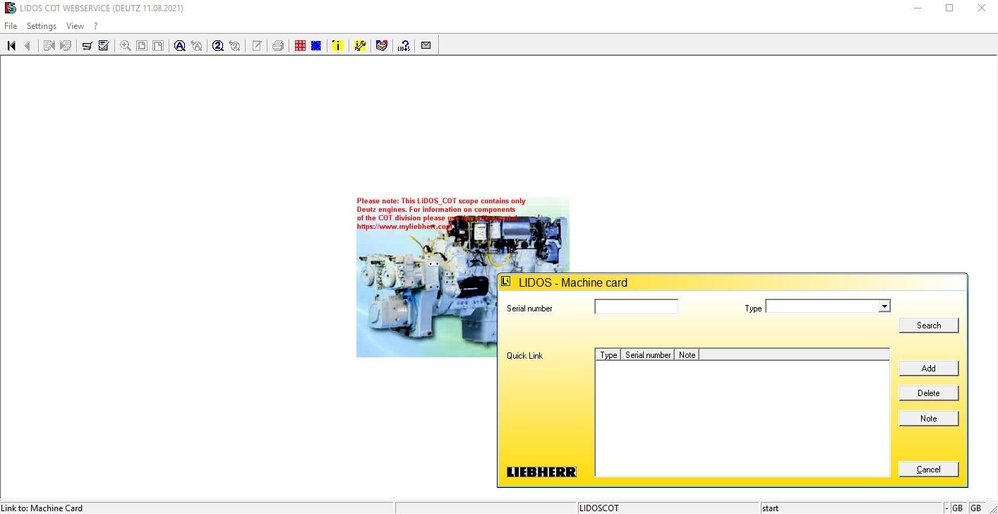 Liebherr Lidos Online Updated 01.2022 COT LBH LFR LHB LWE LWT EPC Service Document DVD